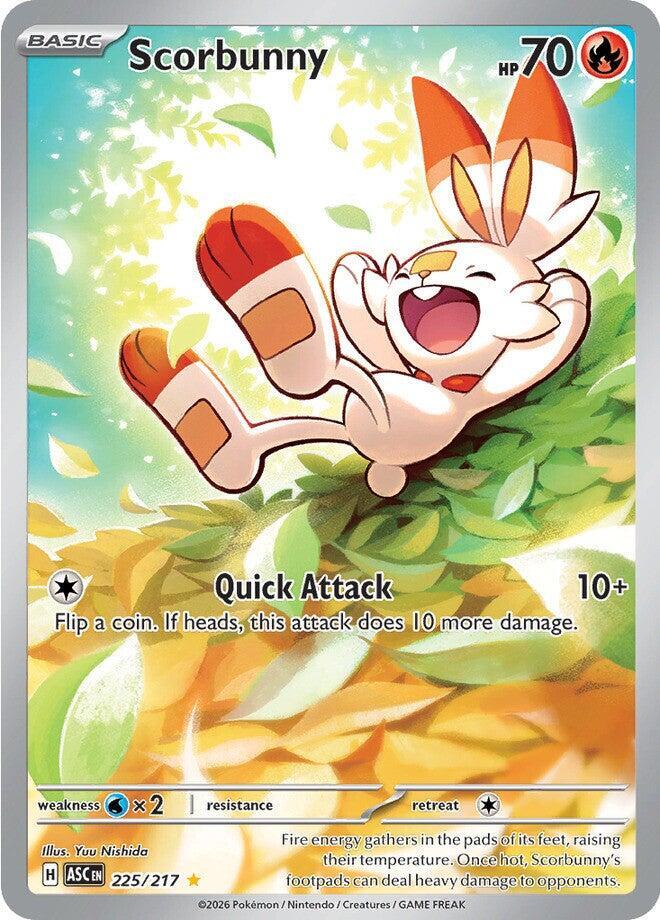 Scorbunny - 225/217 Ascended Heroes Illustration Rare