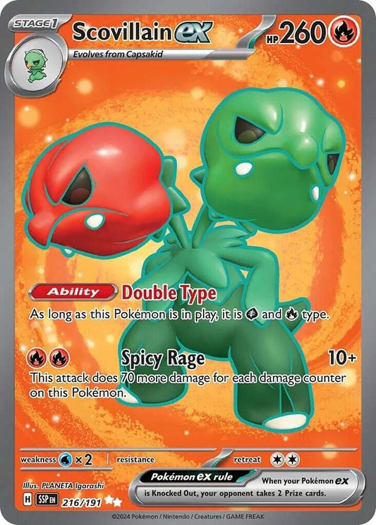 Scovillain EX - Surging Sparks 216/191 Ultra Rare