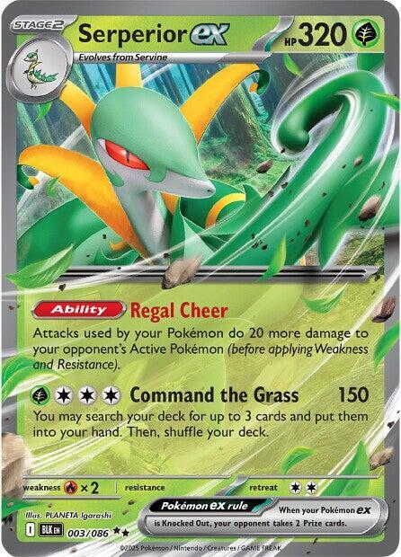 Serperior ex - 003/086 Black Bolt Double Rare
