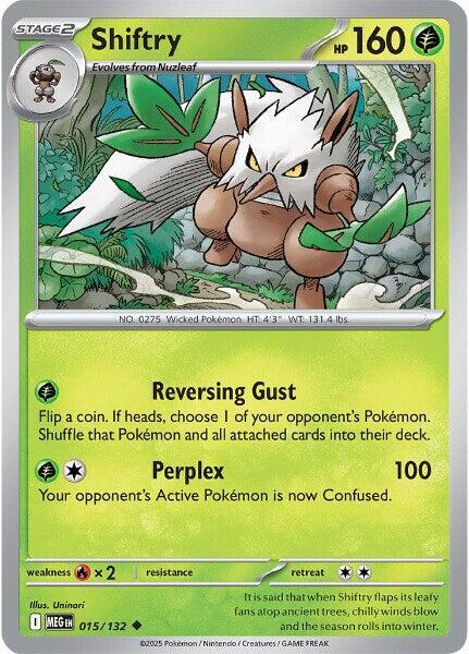 Shiftry - 015/132 Mega Evolution Uncommon