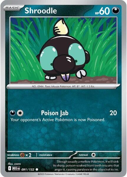 Shroodle - 091/132 Mega Evolution Common