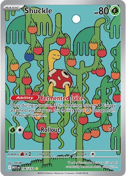 Shuckle - 136/132 Mega Evolution Illustration Rare