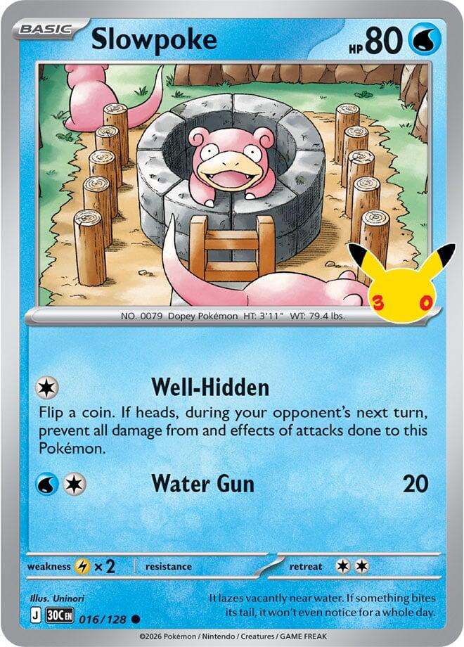 Slowpoke - 016/128 30th Celebration