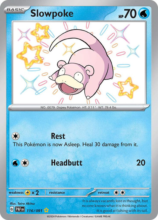 Slowpoke - Paldean Fates 116/091 Shiny Rare