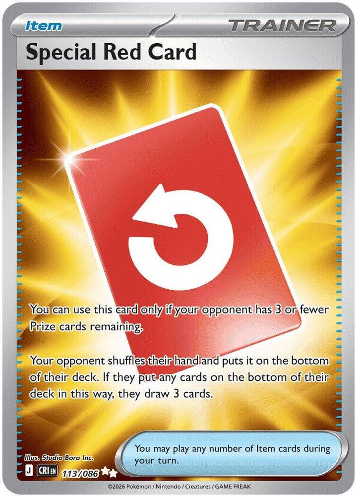 Special Red Card - 113/086 Chaos Rising Ultra Rare