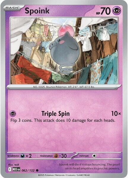 Spoink - 062/132 Mega Evolution Common