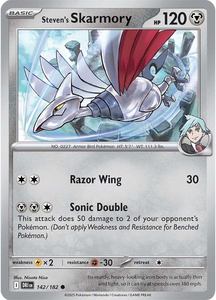 Steven's Skarmory - Destined Rivals 142/182 Common