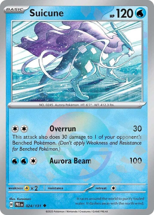 Suicune - Prismatic Evolutions 024/131 Poke Ball Holo