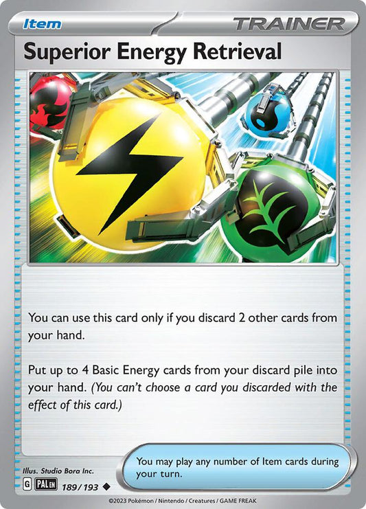 Superior Energy Retrieval - Paldea Evolved 189/193 Reverse Holo