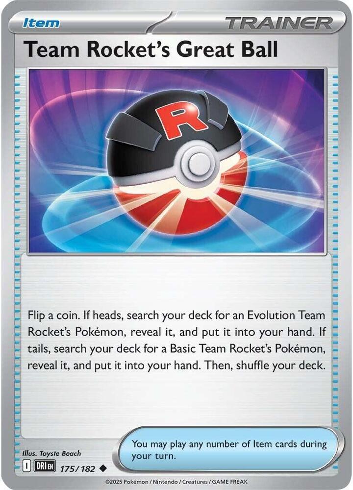 Team Rocket's Great Ball - Destined Rivals 175/182 Uncommon