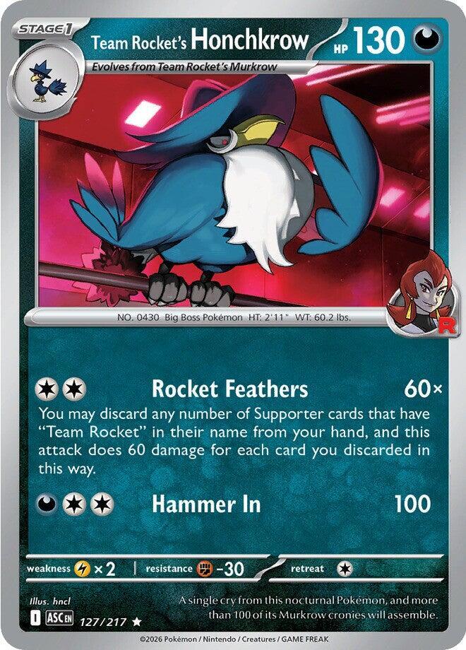 Team Rocket's Honchkrow - 127/217 Ascended Heroes