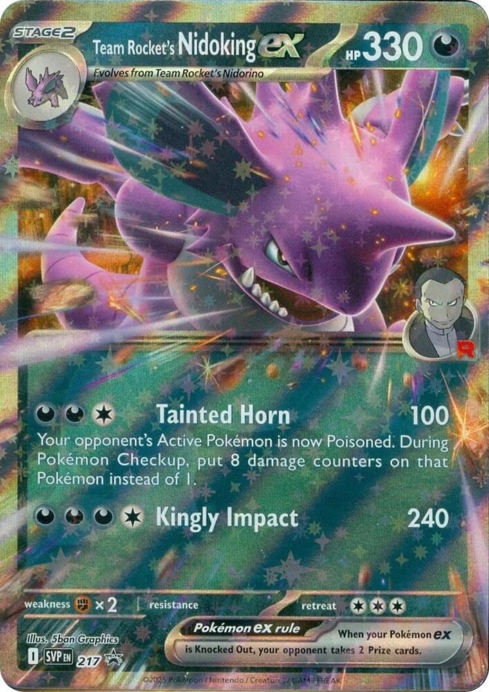Team Rocket's Nidoking ex - 217 Scarlet & Violet Promo