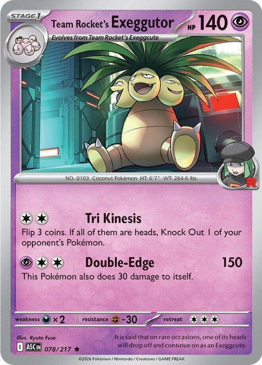 Team Rocket's Exeggutor - 078/217 Ascended Heroes