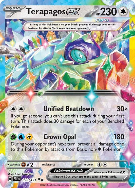 Terapagos EX - Prismatic Evolutions 092/131 Double Rare