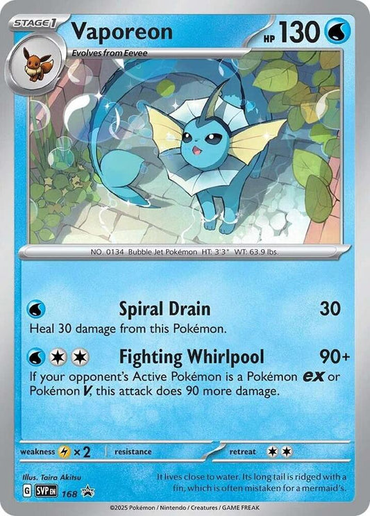 Vaporeon - Scarlet & Violet Promo 168