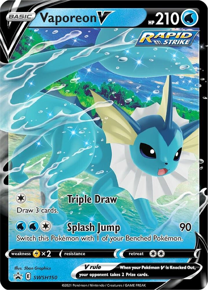 Vaporeon V - SWSH150 Sword & Shield Promo