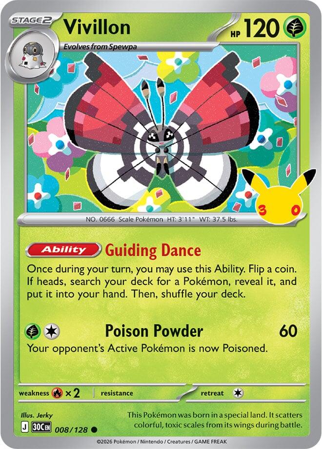 Vivillon - 008/128 30th Celebration