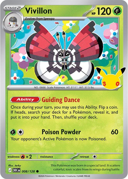 Vivillon - 008/128 30th Celebration
