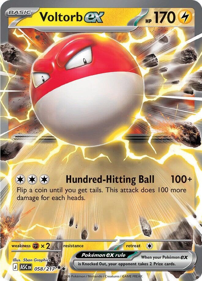 Voltorb ex - 058/217 Ascended Heroes