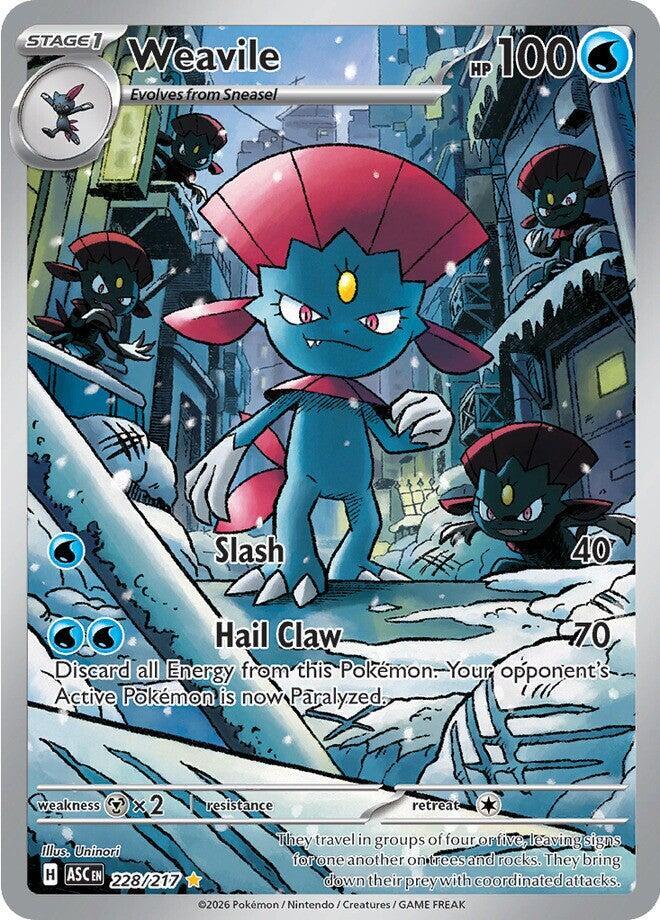 Weavile - 228/217 Ascended Heroes Illustration Rare