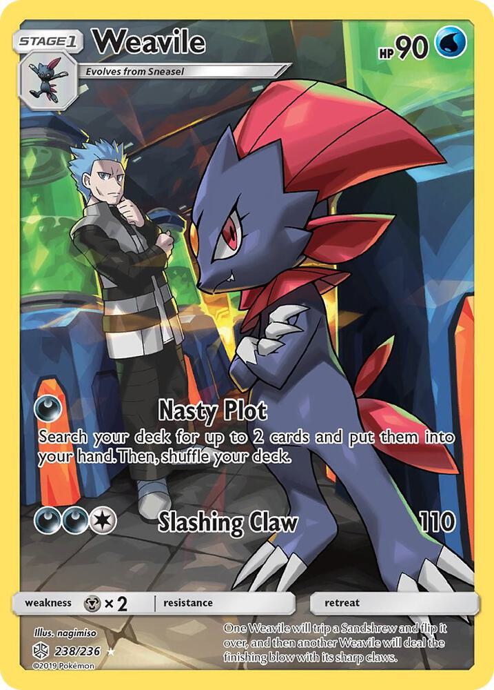 Weavile (Secret) - 238/236 Cosmic Eclipse Español