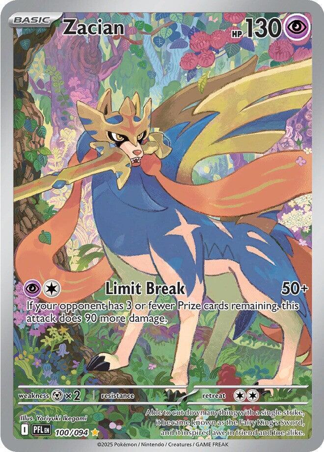 Zacian - 100/094 Phantasmal Flames Illustration Rare