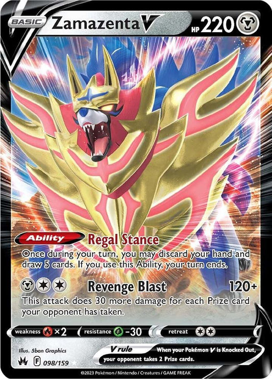 Zamazenta V - Crown Zenith 098/159 Ultra Rare
