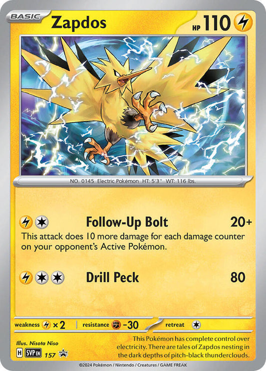 Zapdos - Scarlet & Violet Promo 157 Holo Rare