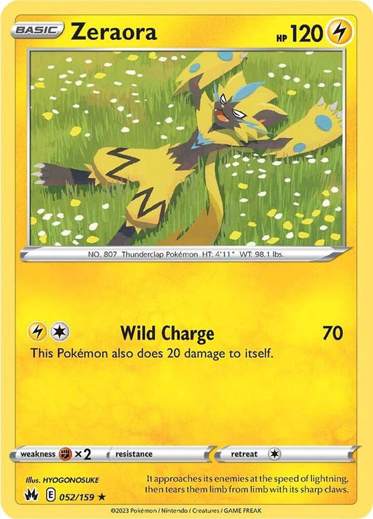Zeraora - Crown Zenith 052/159 Reverse Holo