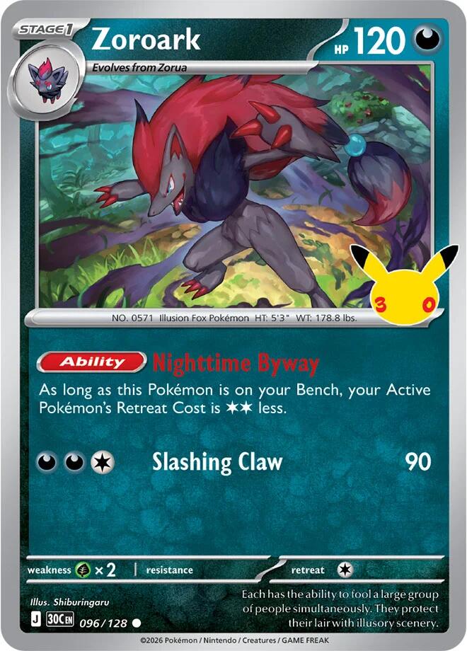Zoroark - 096/128 30th Celebration