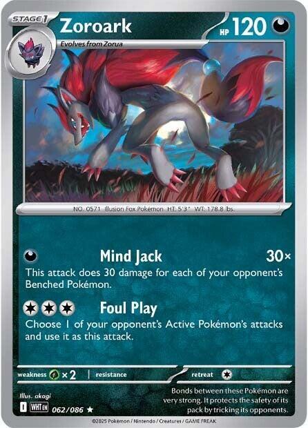 Zoroark - 062/086 White Flare Rare