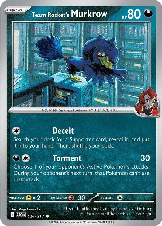 Team Rocket's Murkrow - 126/217 Ascended Heroes
