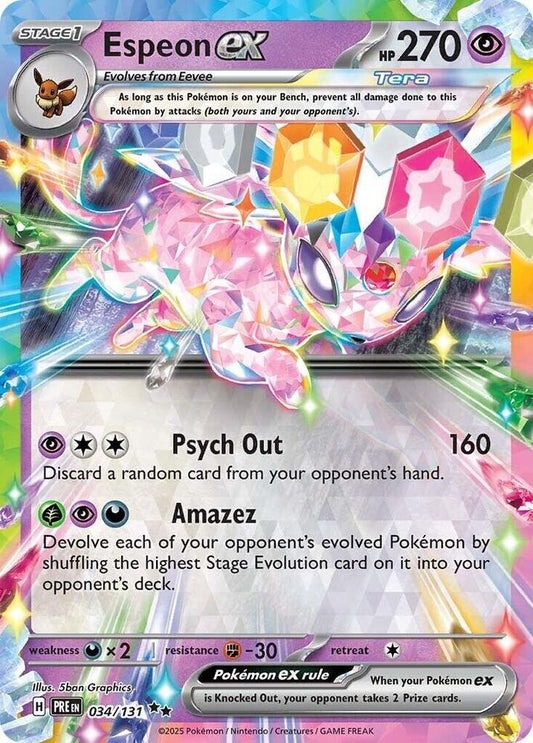 Espeon EX - Prismatic Evolutions 034/131 Double Rare