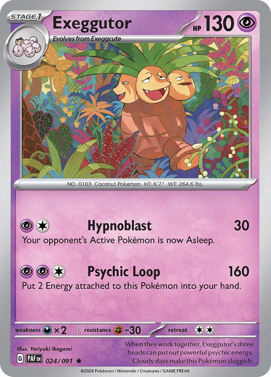 Exeggutor - Paldean Fates 024/091 Reverse Holo