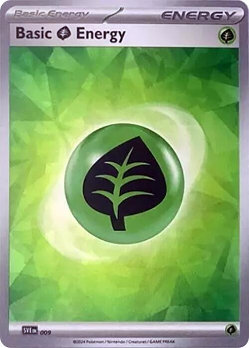 Basic Grass Energy (Cracked Ice Holo) - Prismatic Evolutions