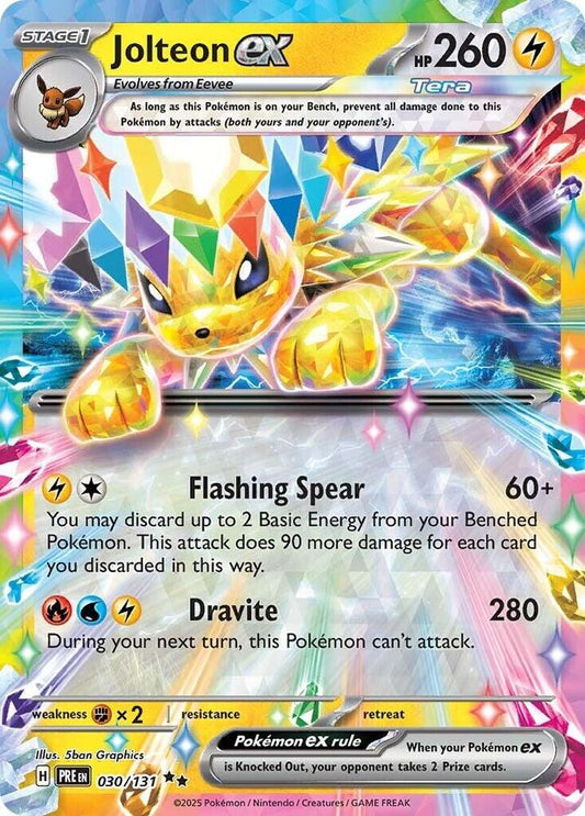 Jolteon EX - Prismatic Evolutions 030/131 Double Rare