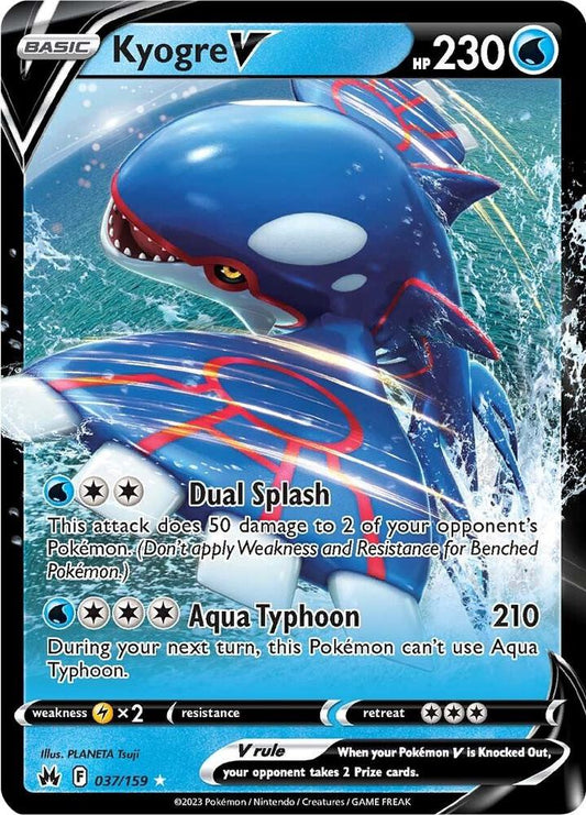 Kyogre V - Crown Zenith 037/159 Ultra Rare