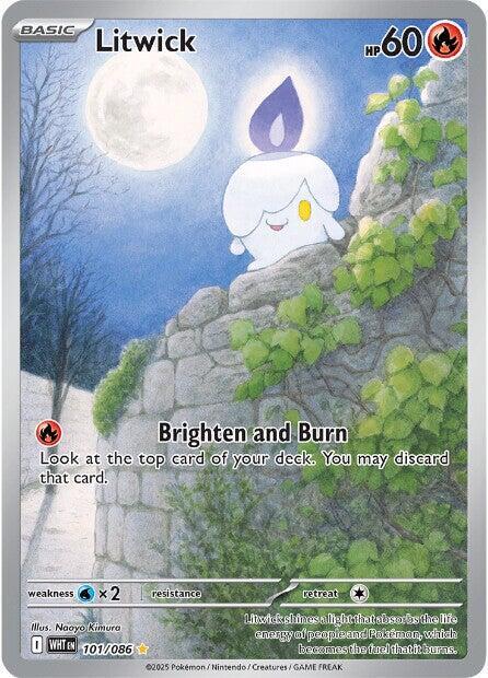 Litwick - 101/086 White Flare Illustration Rare