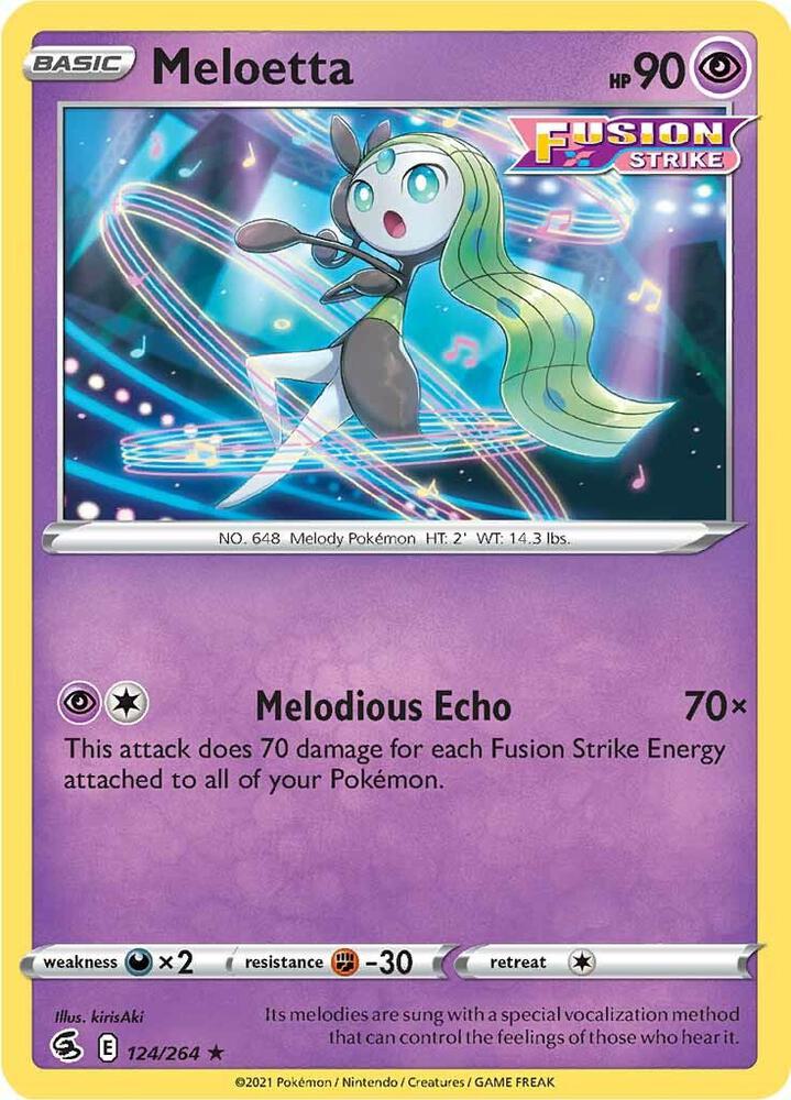 Meloetta - Fusion Strike 124/264 Reverse Holo