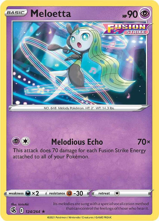 Meloetta - Fusion Strike 124/264 Reverse Holo