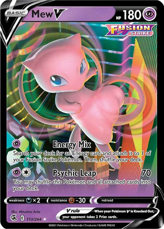 Mew V - Fusion Strike 113/264 Ultra rare
