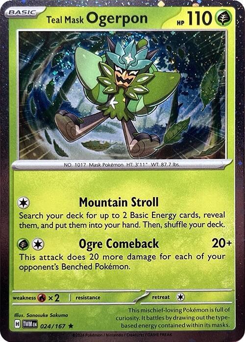 Teal Mask Ogerpon - 024/167 Promo (Cosmos Holo)