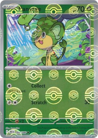 Pansage - Black Bolt 004/086 Poke Ball Holo