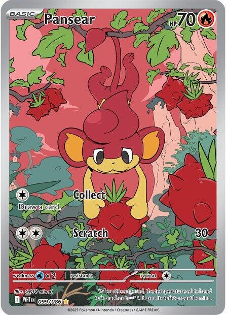 Pansear - 099/086 White Flare Illustration Rare
