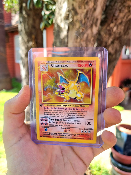 Charizard 1era Edición - 4/102 Base Set 1999 Holo Rare - Español