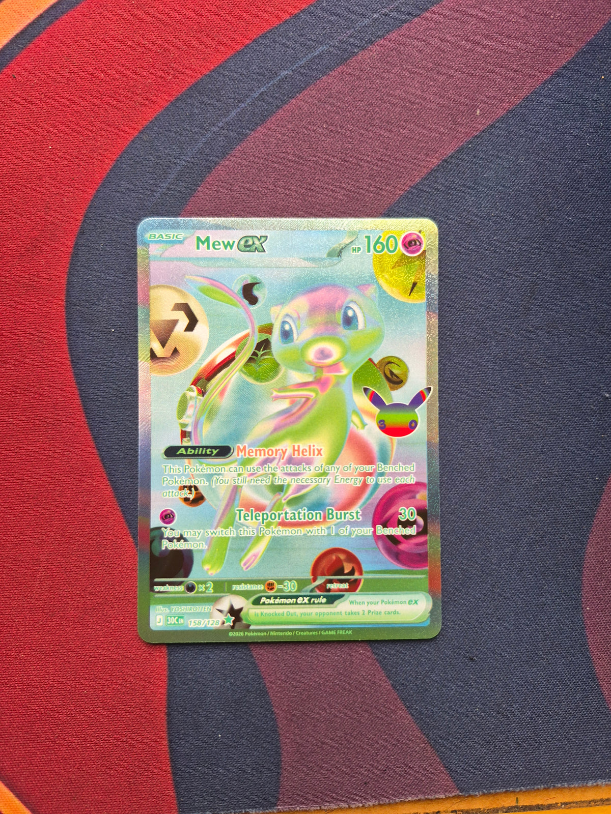 Mew ex - 158/128 30th Celebration Futuristic Rare