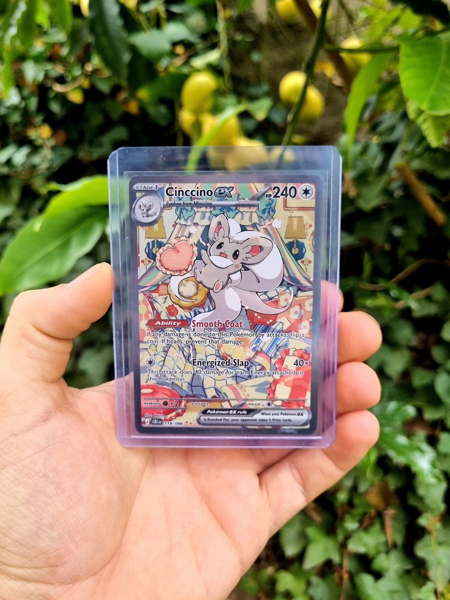 Cinccino ex - 119/086 Chaos Rising Special Illustration Rare