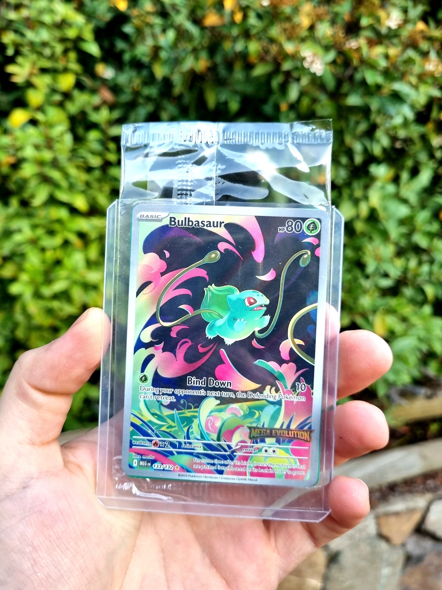 Bulbasaur - 133/132 (Mega Evolution Stamped) Sellada - Inglés