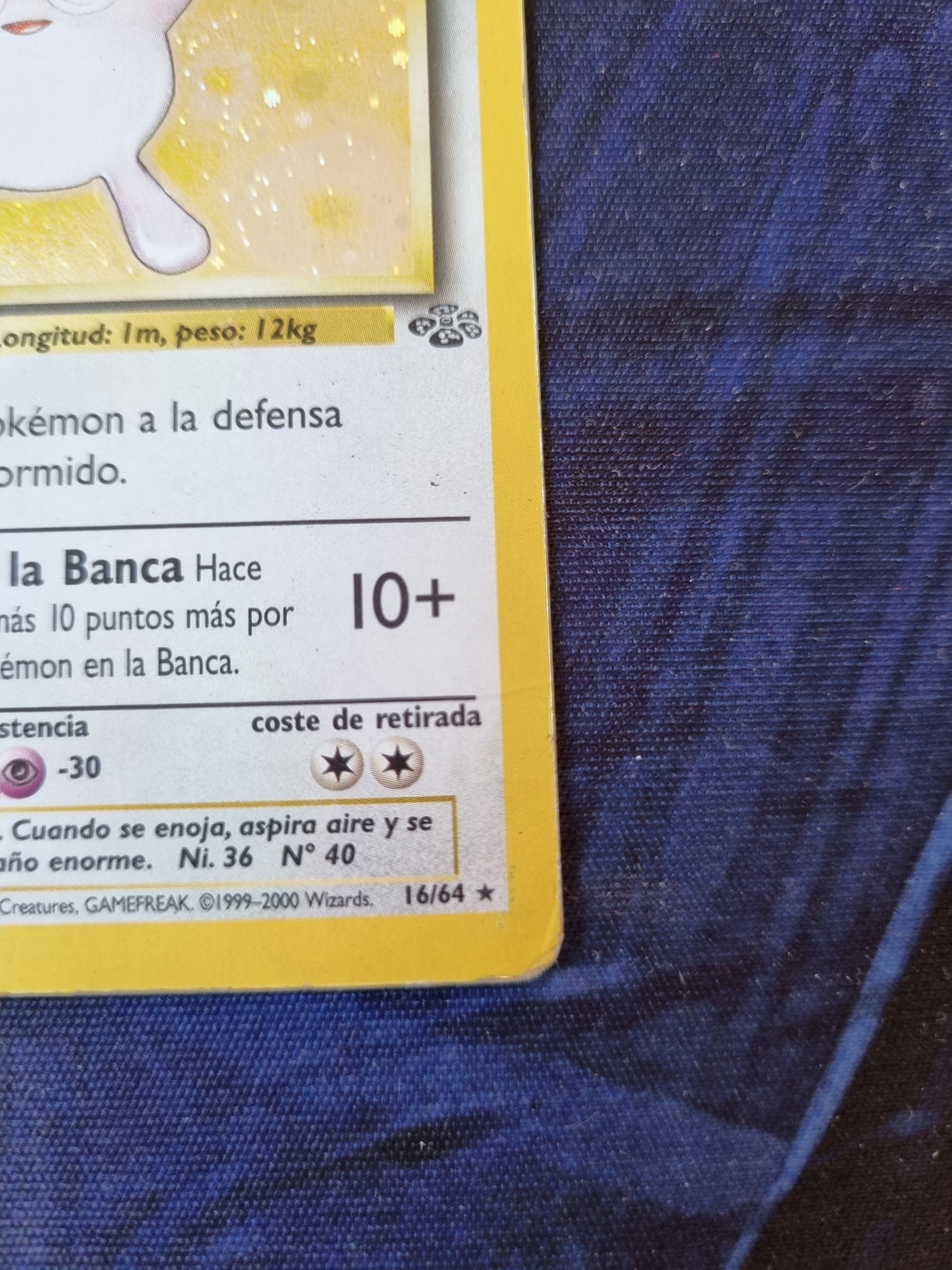 Wigglytufft - 16/64 1era Edición Jungle Holo Rare - Español