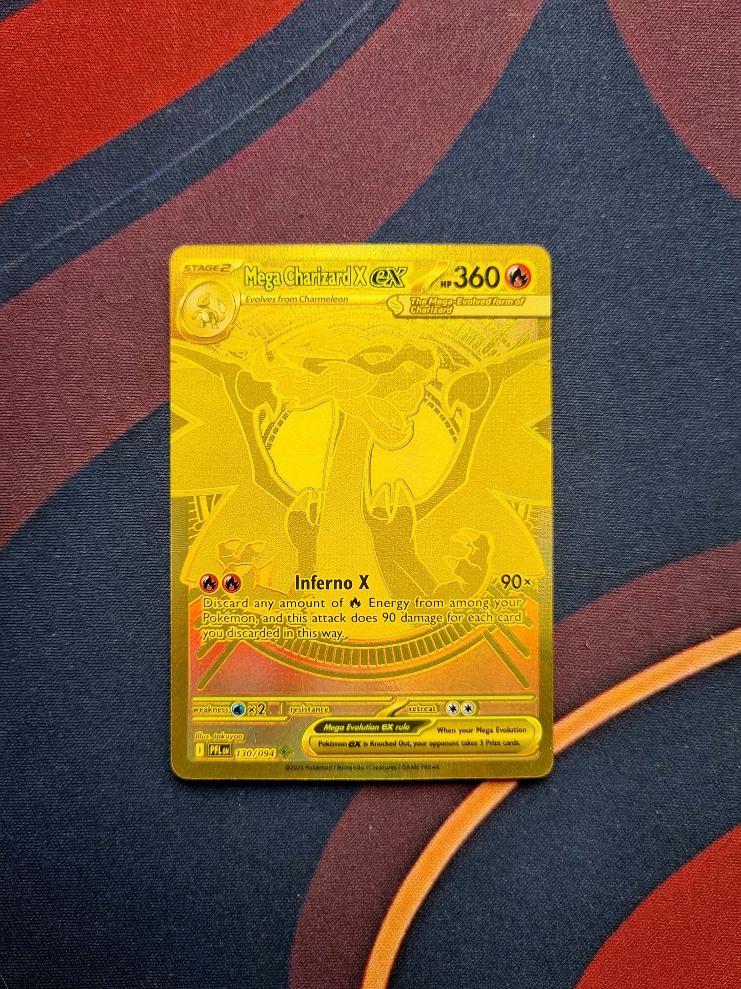 Mega Charizard X ex - 130/094 Phantasmal Flames Mega Hyper Rare